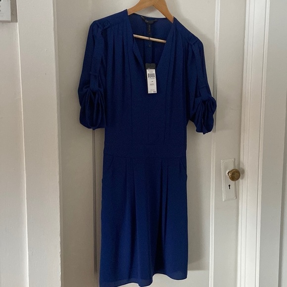 Bcbgmaxazria Florence dress in blue depth NWT - Picture 7 of 7
